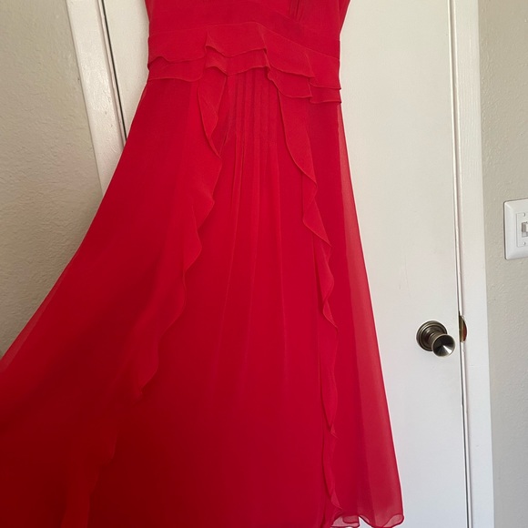Nanette Lepore Red Midi Dress - Picture 4 of 8